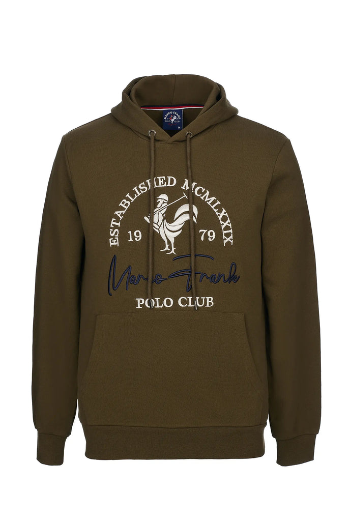 Paradis: Sweat Capuche Avec Logo de Coq Emblématique Brodé - Marco Frank