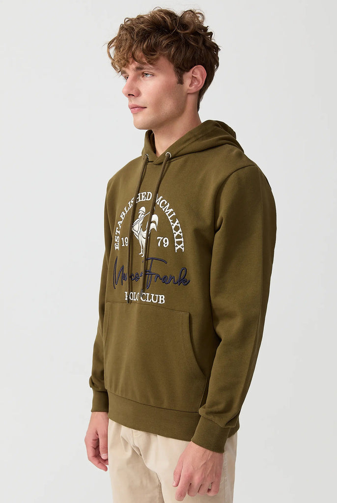 Paradis: Sweat Capuche Avec Logo de Coq Emblématique Brodé - Marco Frank