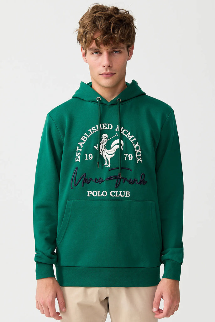 Paradis: Sweat Capuche Avec Logo de Coq Emblématique Brodé - Marco Frank