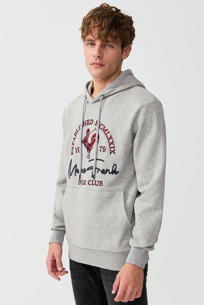 Paradis: Sweat Capuche Avec Logo de Coq Emblématique Brodé - Marco Frank