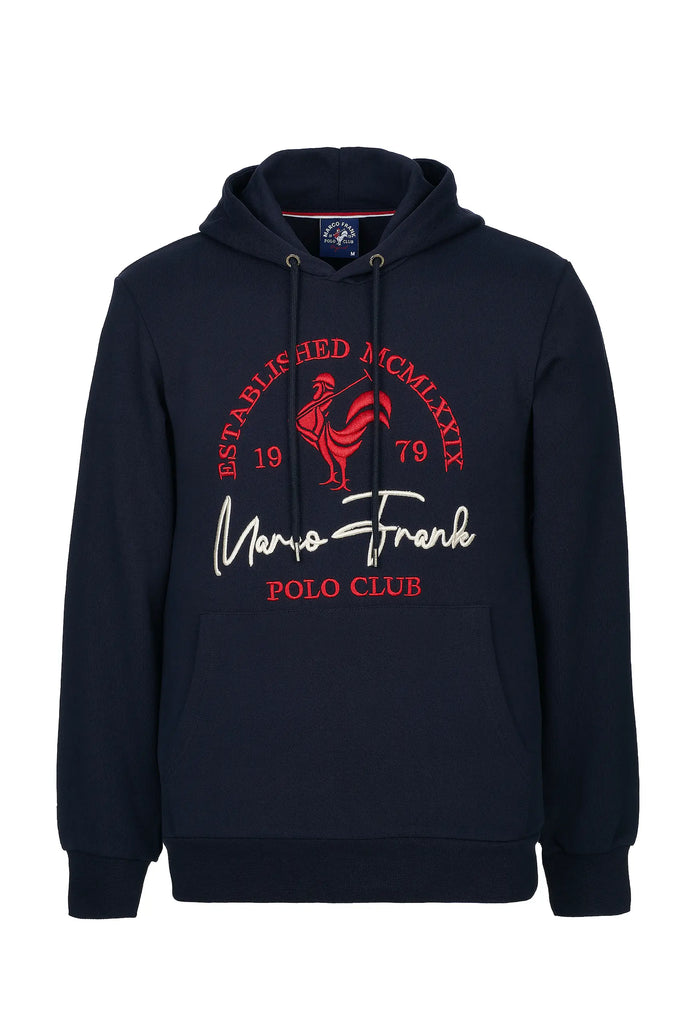 Paradis: Sweat Capuche Avec Logo de Coq Emblématique Brodé - Marco Frank