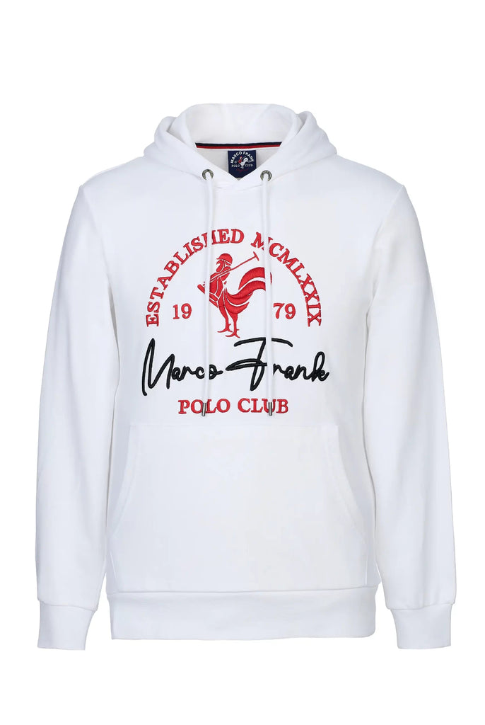 Paradis: Sweat Capuche Avec Logo de Coq Emblématique Brodé - Marco Frank