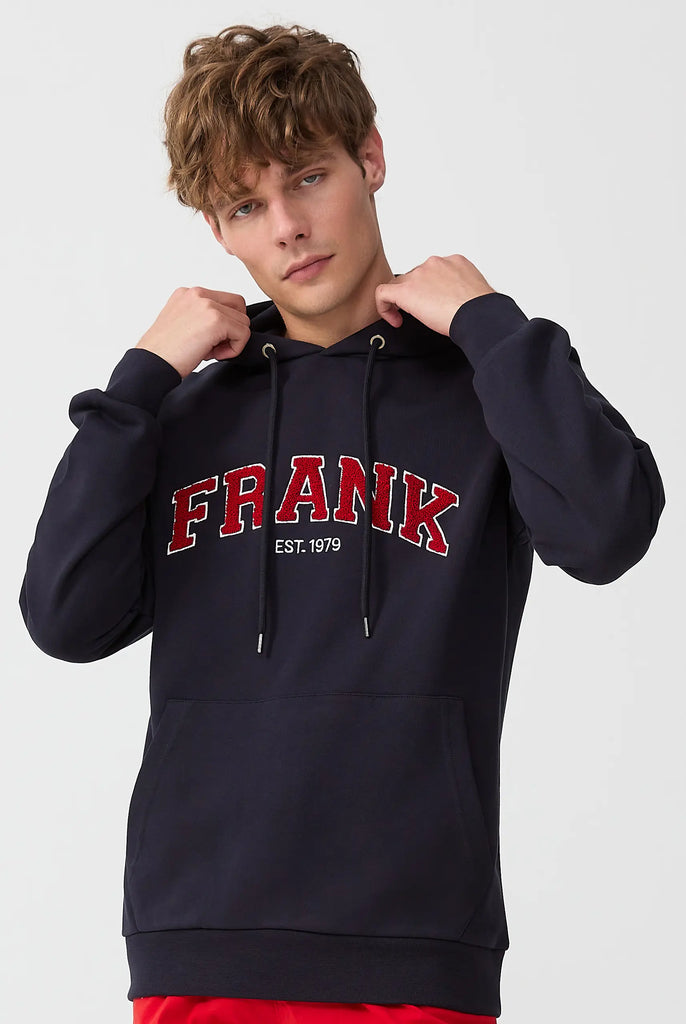 Rodolph: Sweat Capuche Avec un Appliqué en Tissu Éponge - Marco Frank