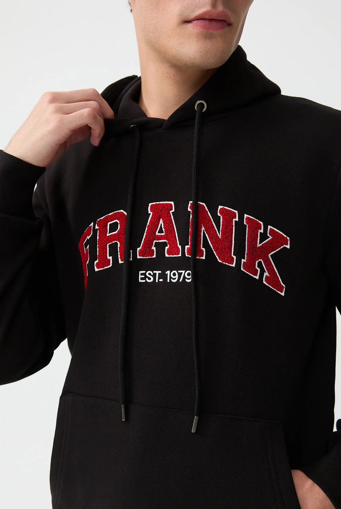 Rodolph: Sweat Capuche Avec un Appliqué en Tissu Éponge - Marco Frank