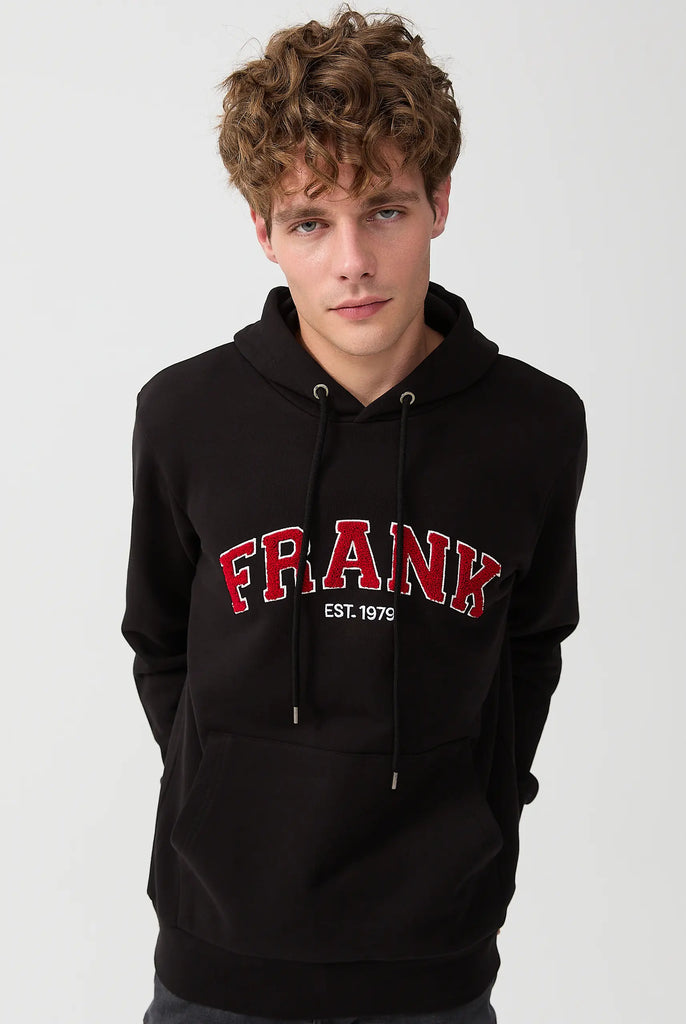 Rodolph: Sweat Capuche Avec un Appliqué en Tissu Éponge - Marco Frank