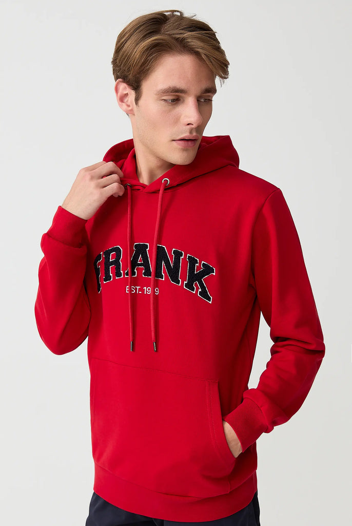 Rodolph: Sweat Capuche Avec un Appliqué en Tissu Éponge - Marco Frank