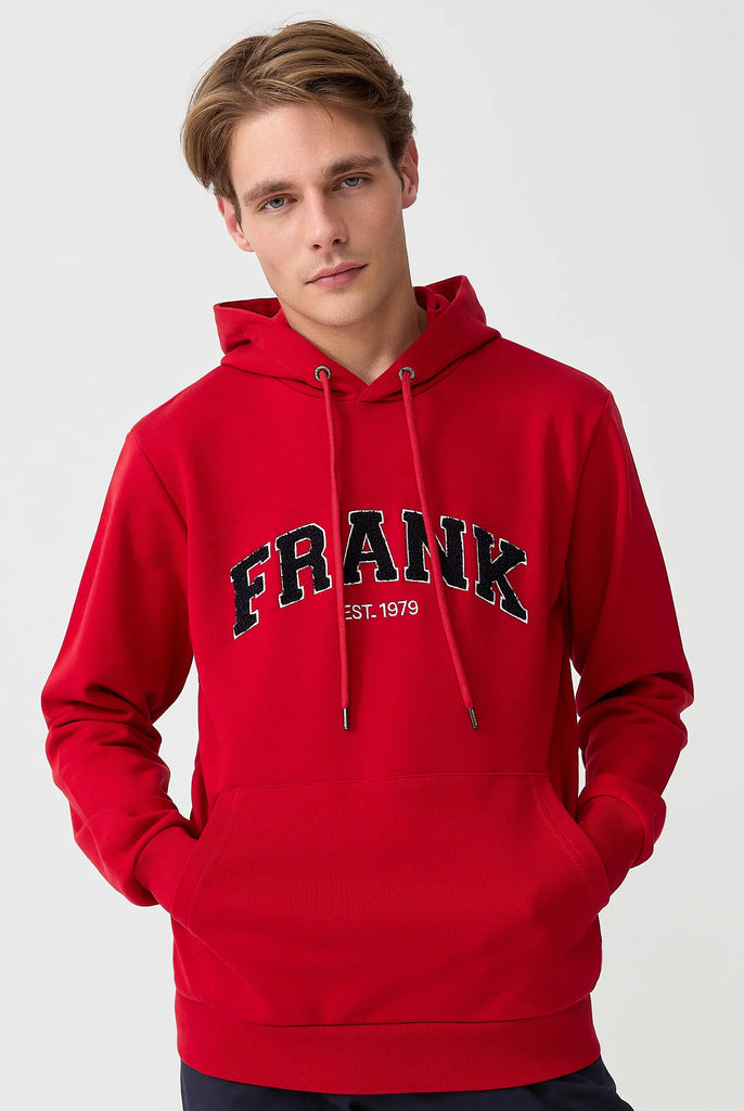 Rodolph: Sweat Capuche Avec un Appliqué en Tissu Éponge - Marco Frank