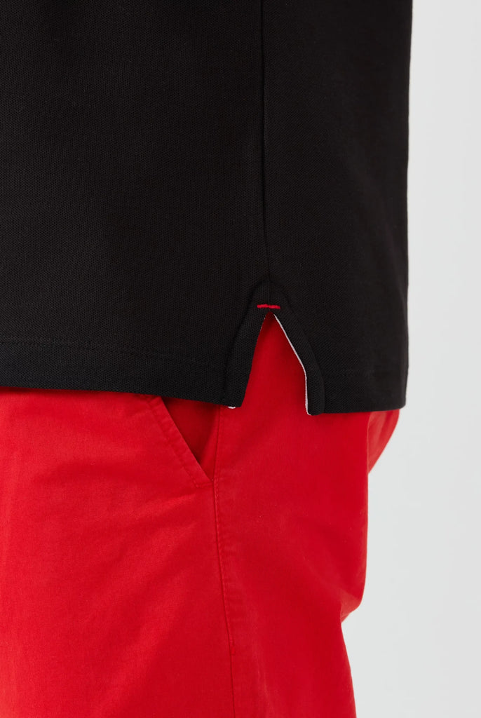 Marco Frank - Est In Paris - Édouard: Polo Avec Logo Iconique Bicolore - Noir