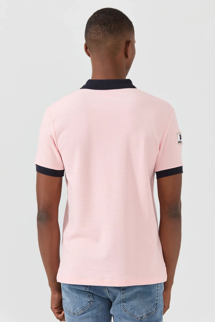 Marco Frank - Jérôme: Polo Avec Broderie Nautique - Rose