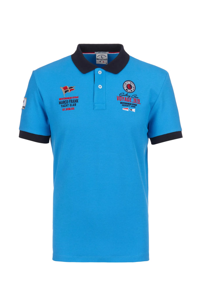 Marco Frank - Jérôme: Polo Avec Broderie Nautique - Bleu Royal