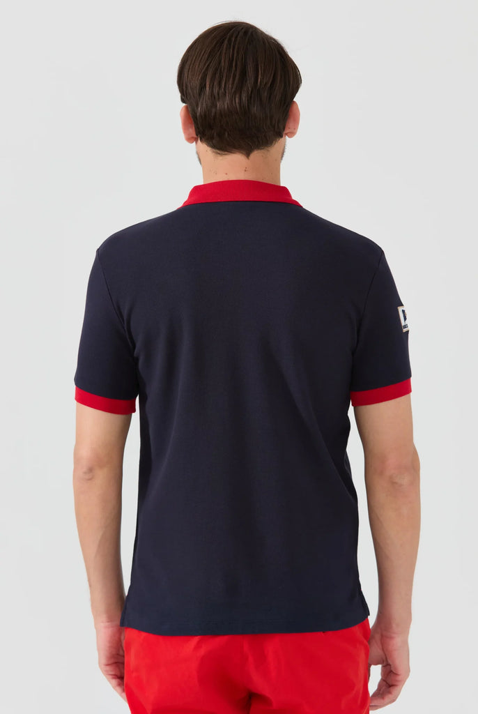 Marco Frank - Jérôme: Polo Avec Broderie Nautique - Bleu Marine