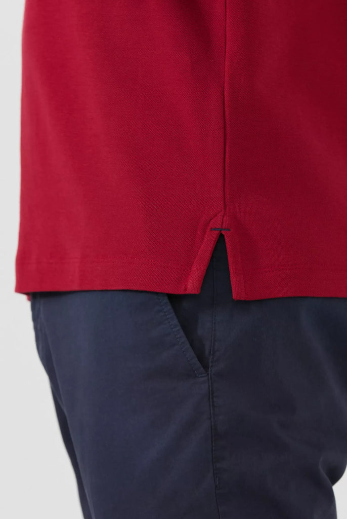 Nouvel: Polo Avec Contrasté Brodé Logo MF - Marco Frank