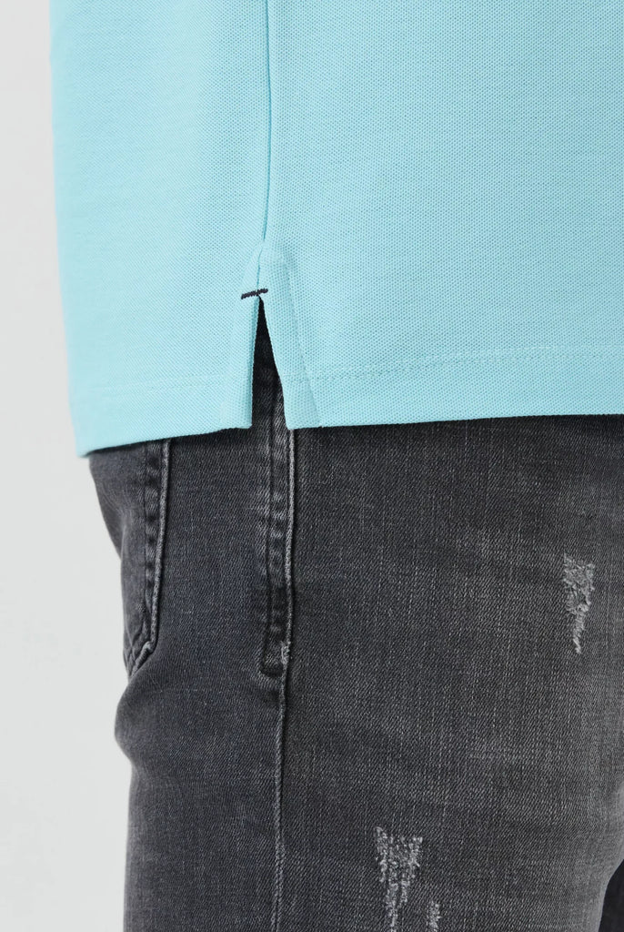 Nouvel: Polo Avec Contrasté Brodé Logo MF - Marco Frank