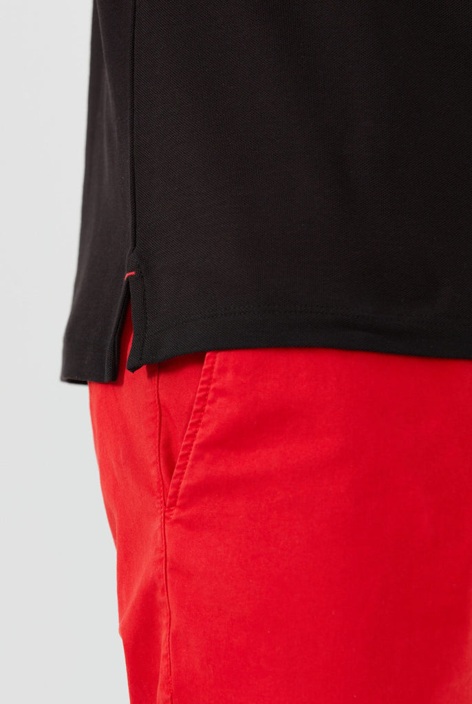 Nouvel: Polo Avec Contrasté Brodé Logo MF - Marco Frank