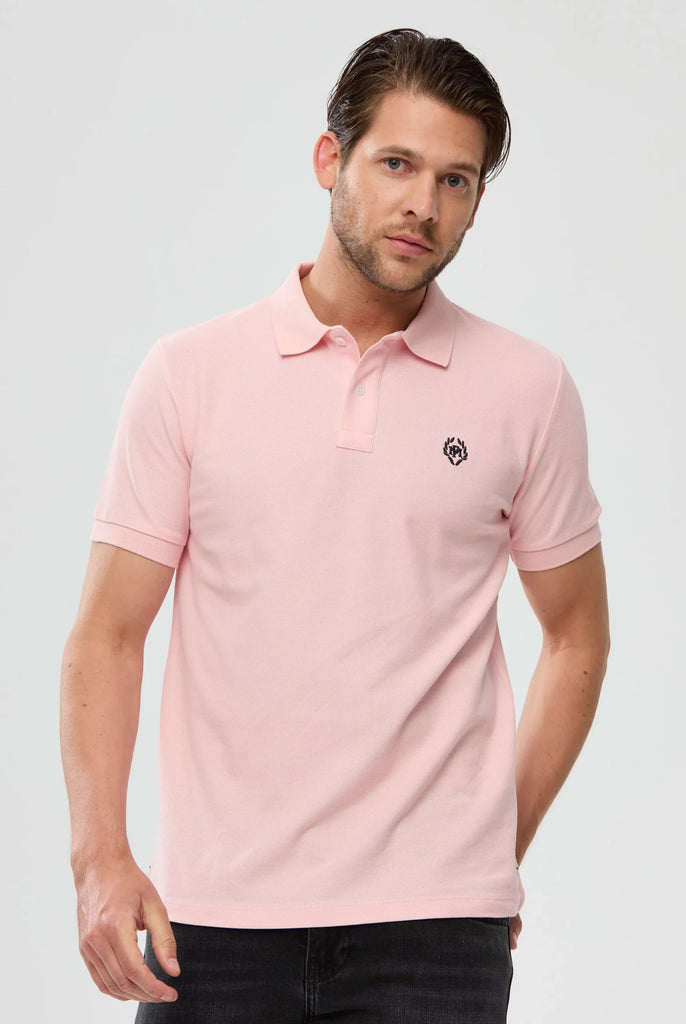 Pierre: Polo Avec Contrasté Brodé Logo MF - Marco Frank