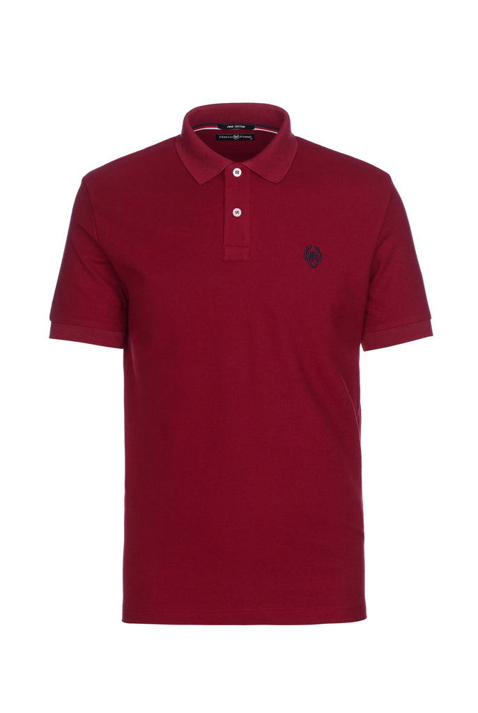 Pierre: Polo Avec Contrasté Brodé Logo MF - Marco Frank