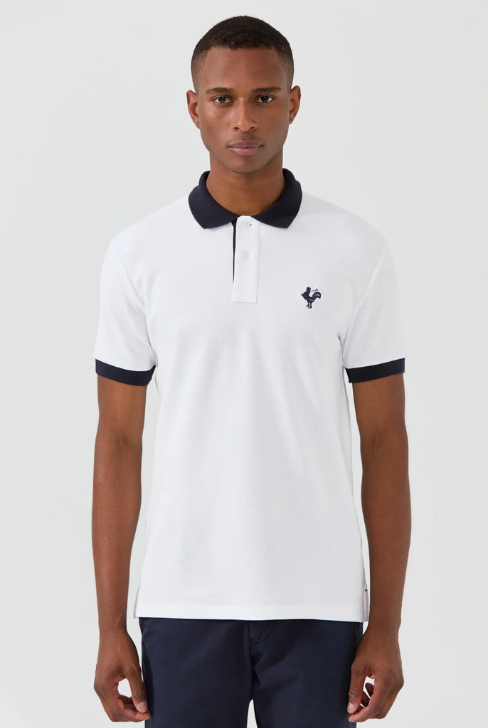 Spencer: Polo Avec Logo de Coq Emblématique Brodé - Marco Frank