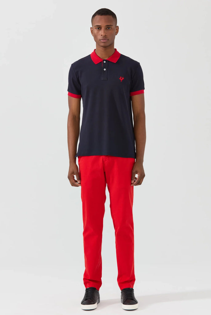 Spencer: Polo Avec Logo de Coq Emblématique Brodé - Marco Frank