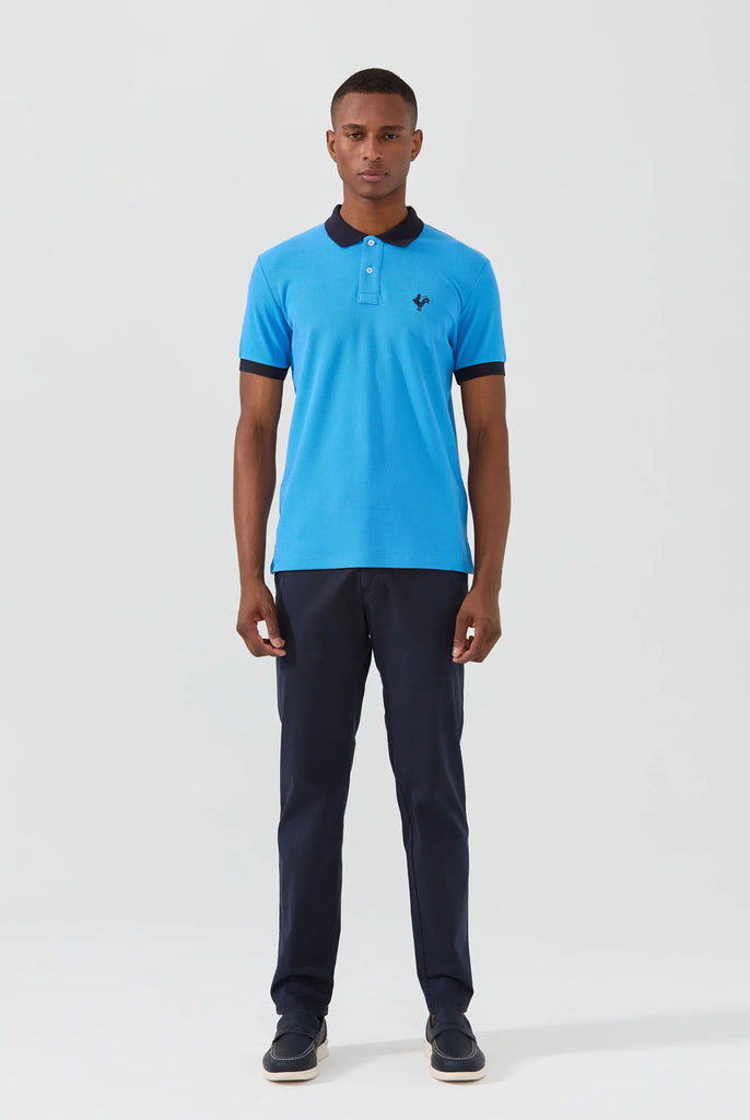 Spencer: Polo Avec Logo de Coq Emblématique Brodé - Marco Frank