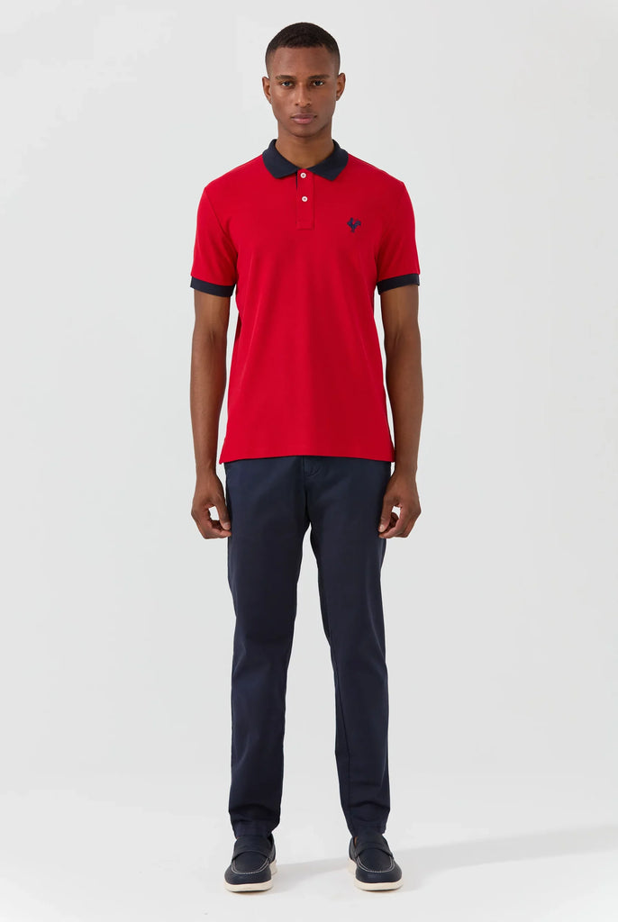 Spencer: Polo Avec Logo de Coq Emblématique Brodé - Marco Frank