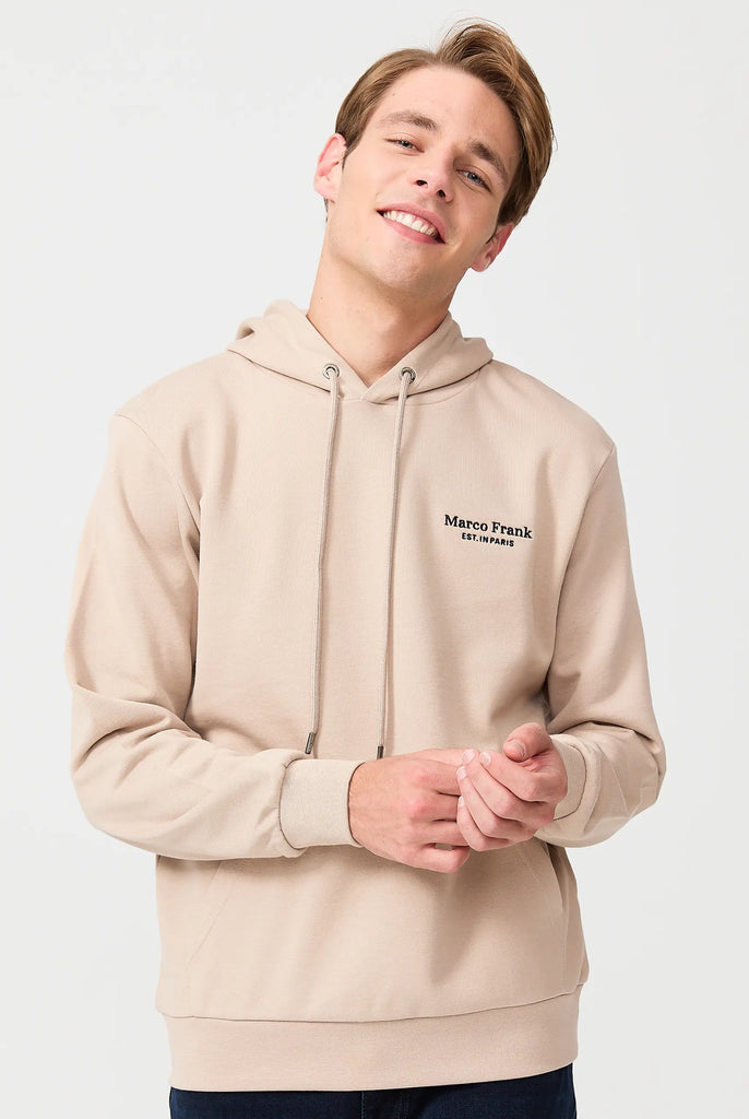 Savoy: Sweat Capuche Avec Logo Brodé - Marco Frank