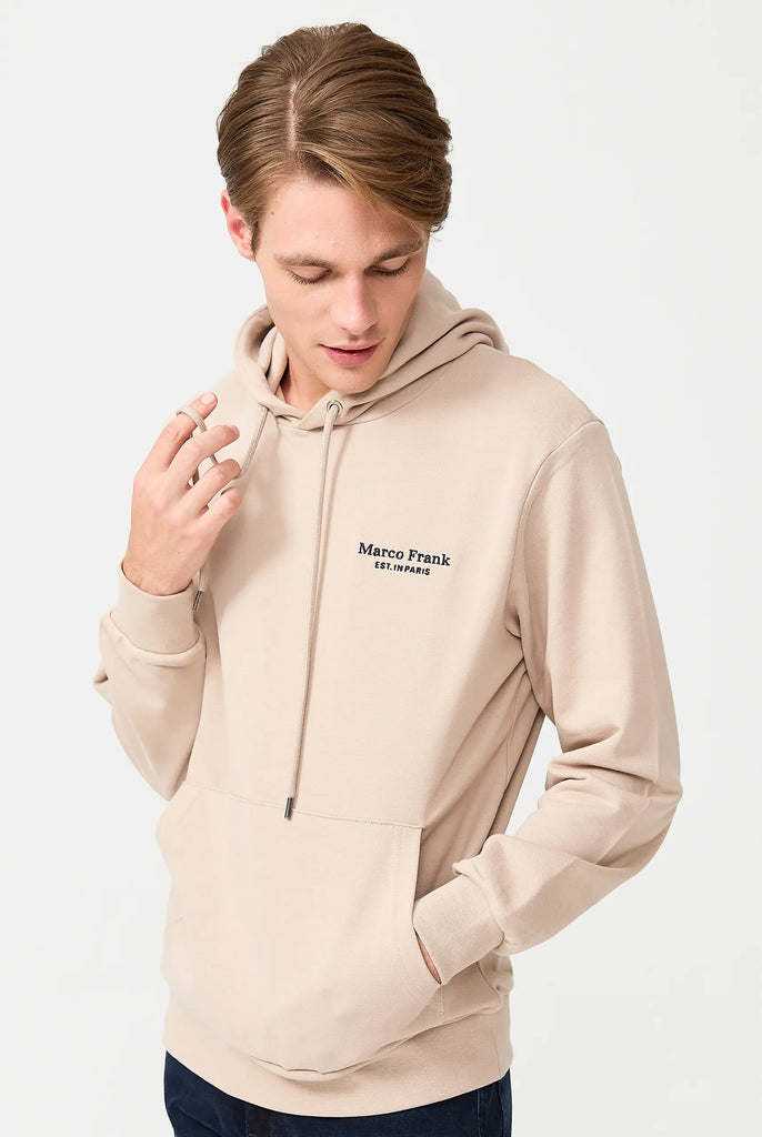 Savoy: Sweat Capuche Avec Logo Brodé - Marco Frank