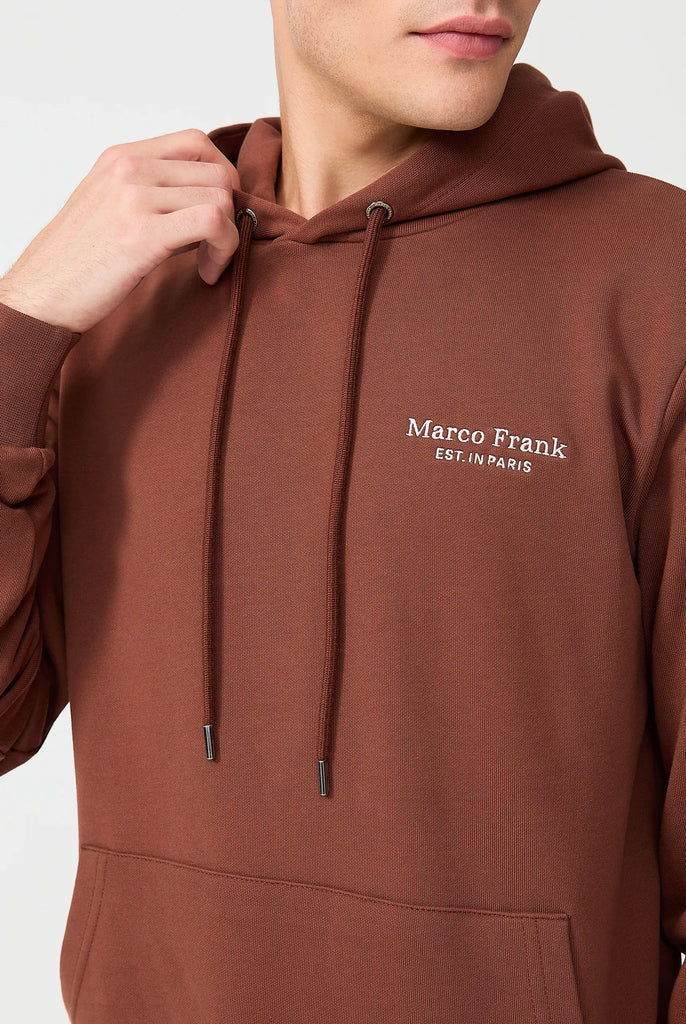 Savoy: Sweat Capuche Avec Logo Brodé - Marco Frank