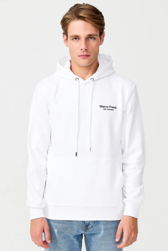 Savoy: Sweat Capuche Avec Logo Brodé - Marco Frank
