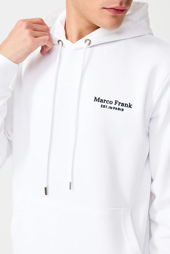 Savoy: Sweat Capuche Avec Logo Brodé - Marco Frank