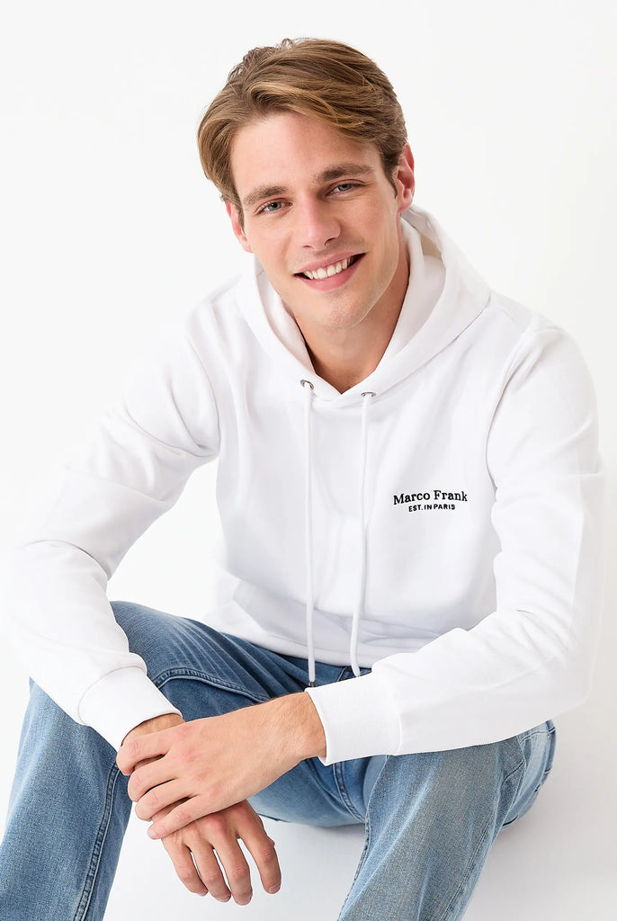 Savoy: Sweat Capuche Avec Logo Brodé - Marco Frank