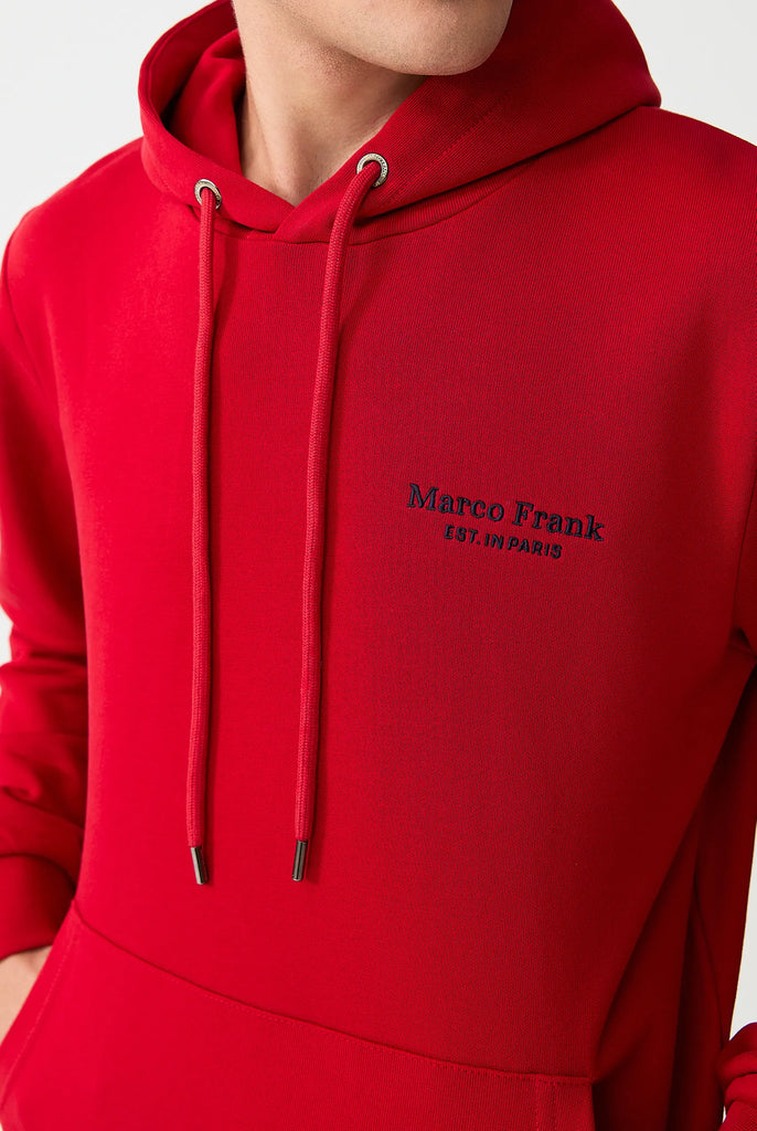 Savoy: Sweat Capuche Avec Logo Brodé - Marco Frank