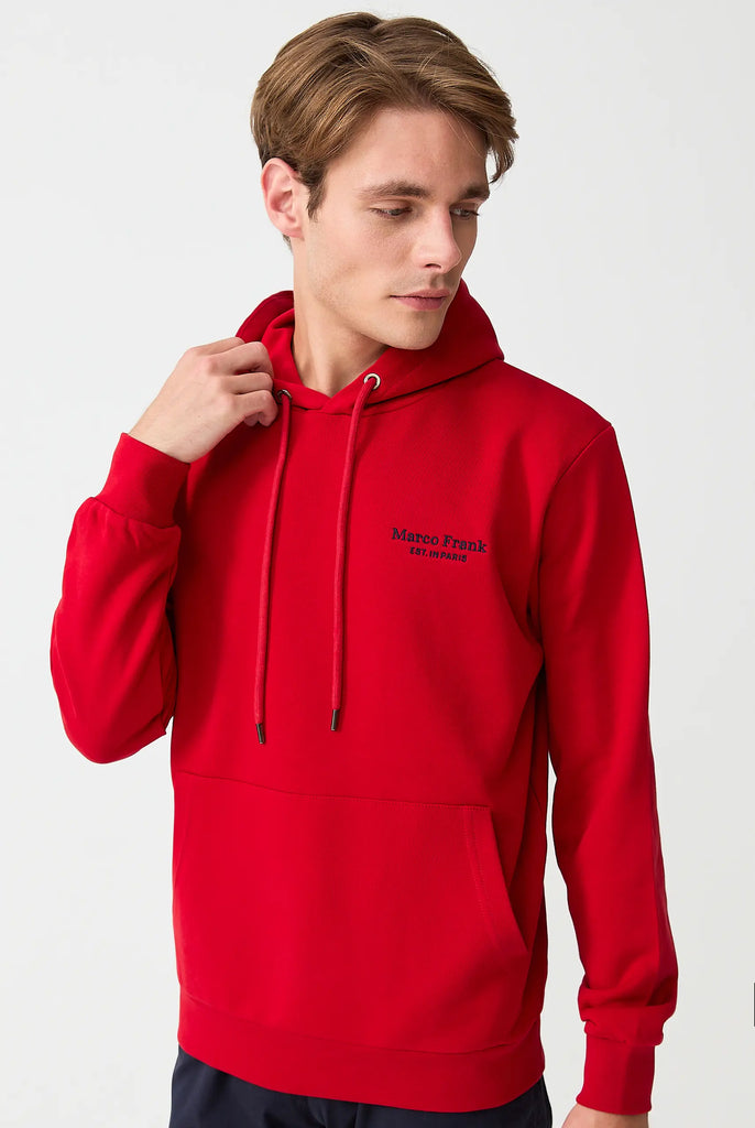 Savoy: Sweat Capuche Avec Logo Brodé - Marco Frank