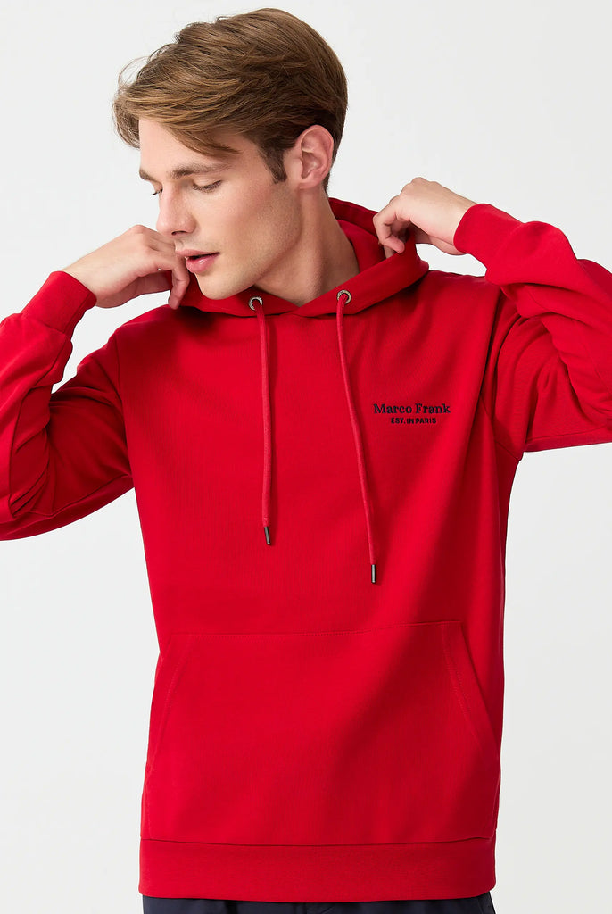 Savoy: Sweat Capuche Avec Logo Brodé - Marco Frank