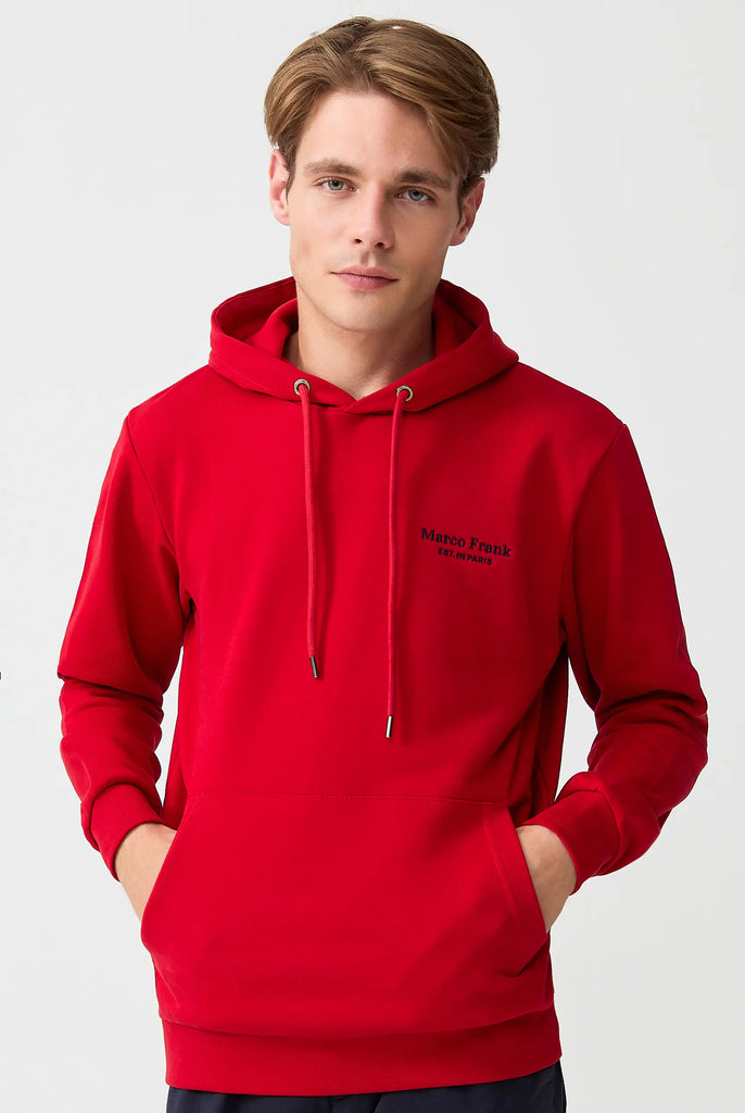 Savoy: Sweat Capuche Avec Logo Brodé - Marco Frank