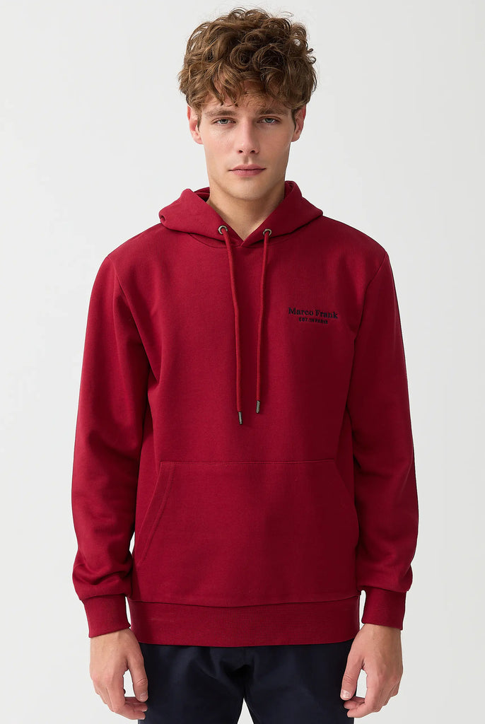 Savoy: Sweat Capuche Avec Logo Brodé - Marco Frank