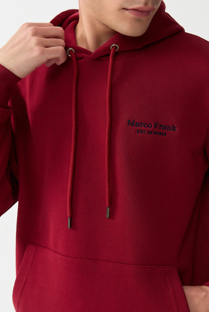 Savoy: Sweat Capuche Avec Logo Brodé - Marco Frank