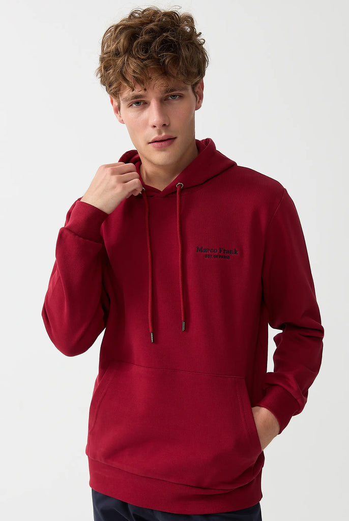 Savoy: Sweat Capuche Avec Logo Brodé - Marco Frank