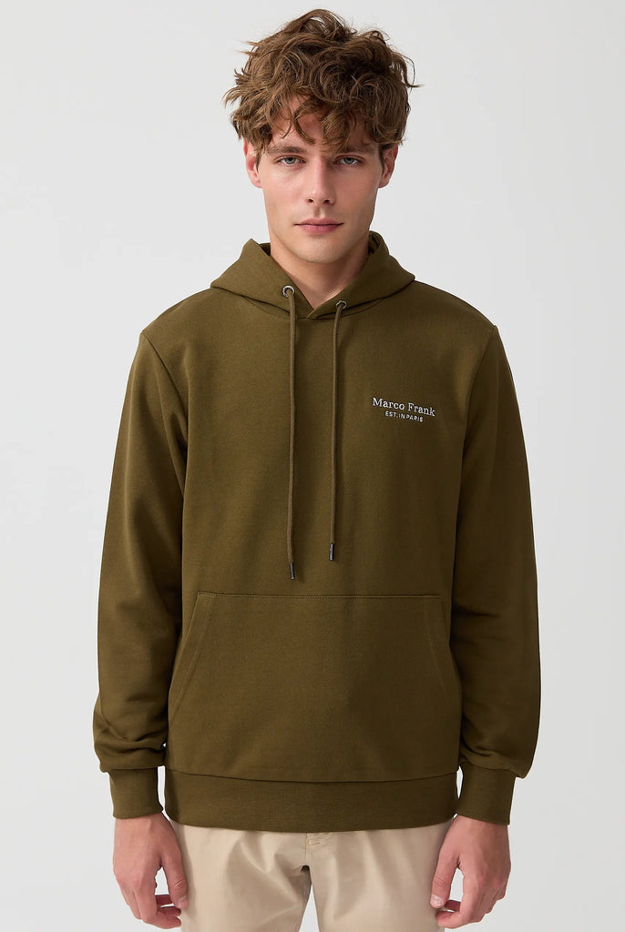 Savoy: Sweat Capuche Avec Logo Brodé - Marco Frank