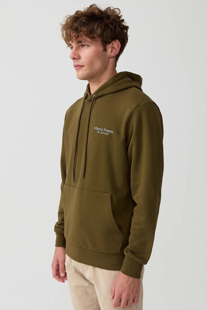 Savoy: Sweat Capuche Avec Logo Brodé - Marco Frank