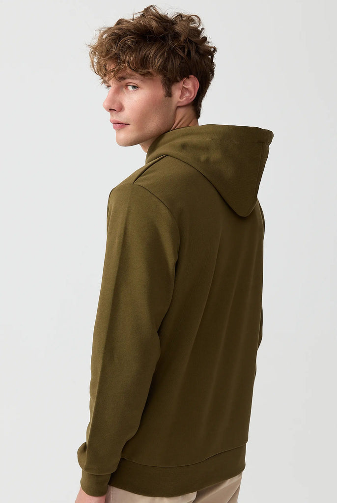 Savoy: Sweat Capuche Avec Logo Brodé - Marco Frank