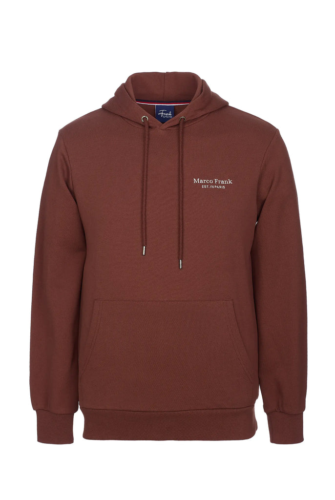 Savoy: Sweat Capuche Avec Logo Brodé - Marco Frank