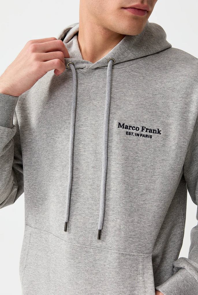 Savoy: Sweat Capuche Avec Logo Brodé - Marco Frank