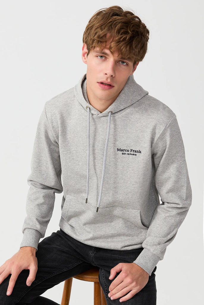 Savoy: Sweat Capuche Avec Logo Brodé - Marco Frank