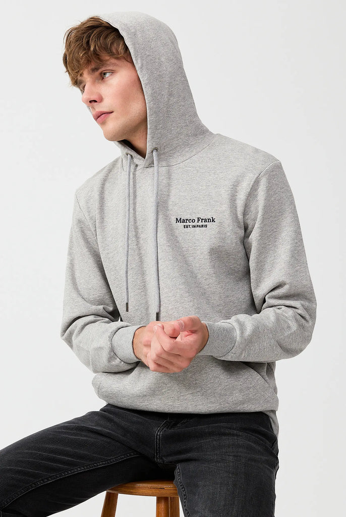 Savoy: Sweat Capuche Avec Logo Brodé - Marco Frank
