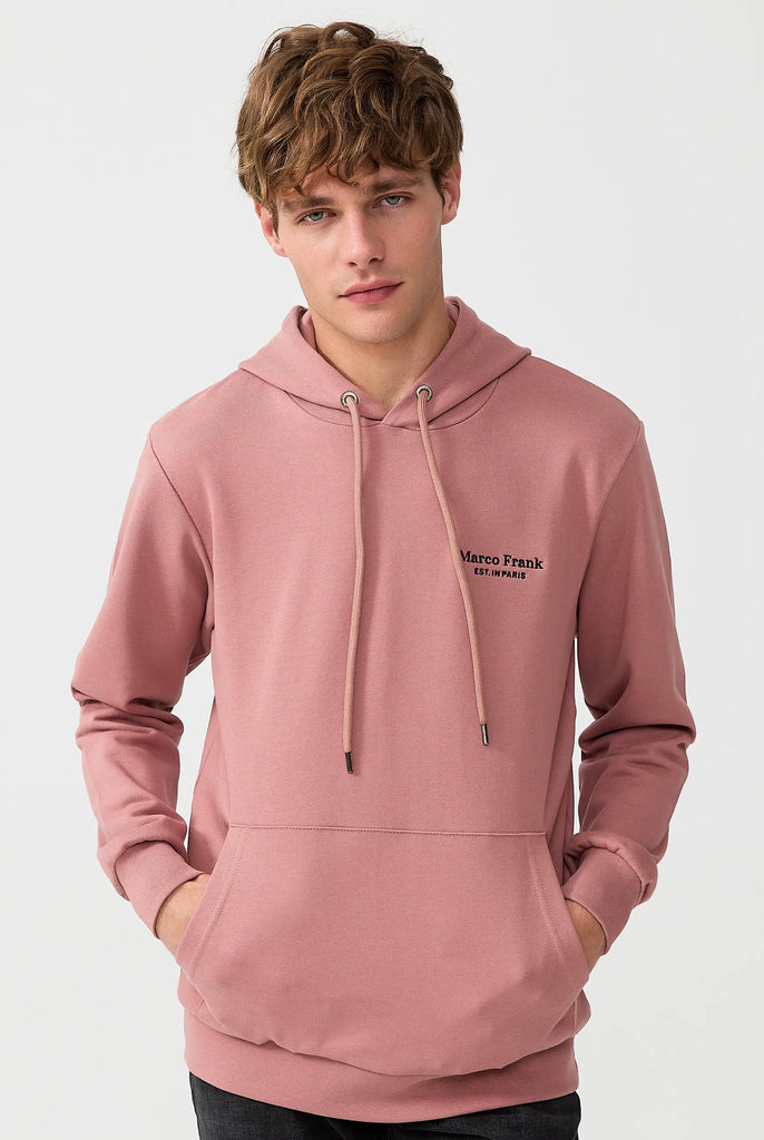 Savoy: Sweat Capuche Avec Logo Brodé - Marco Frank