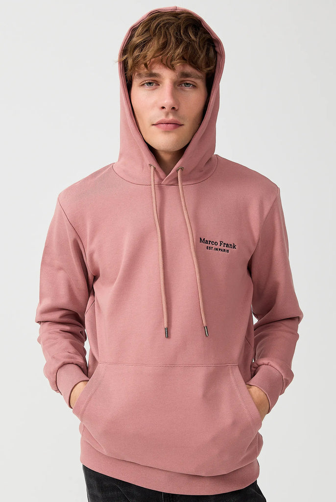 Savoy: Sweat Capuche Avec Logo Brodé - Marco Frank