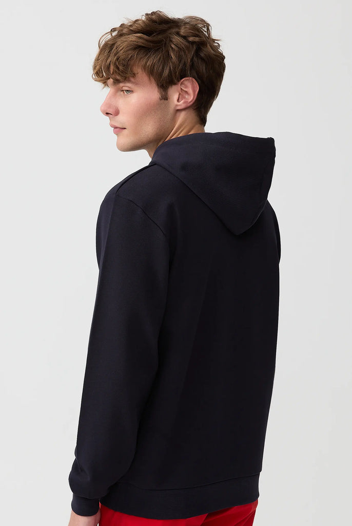 Savoy: Sweat Capuche Avec Logo Brodé - Marco Frank