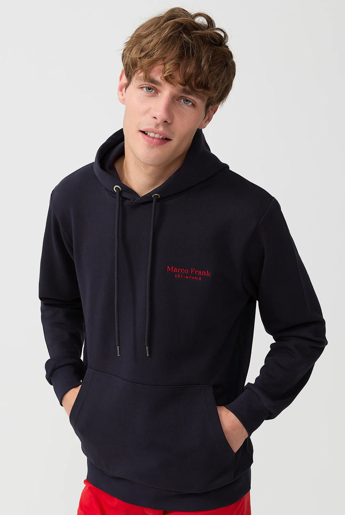 Savoy: Sweat Capuche Avec Logo Brodé - Marco Frank