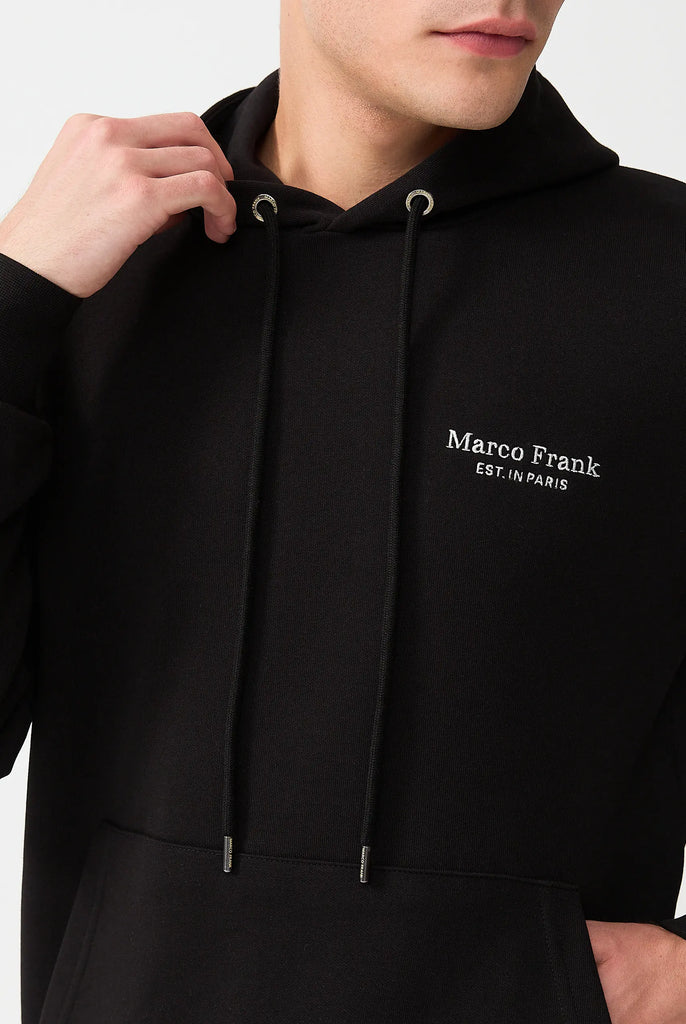 Savoy: Sweat Capuche Avec Logo Brodé - Marco Frank