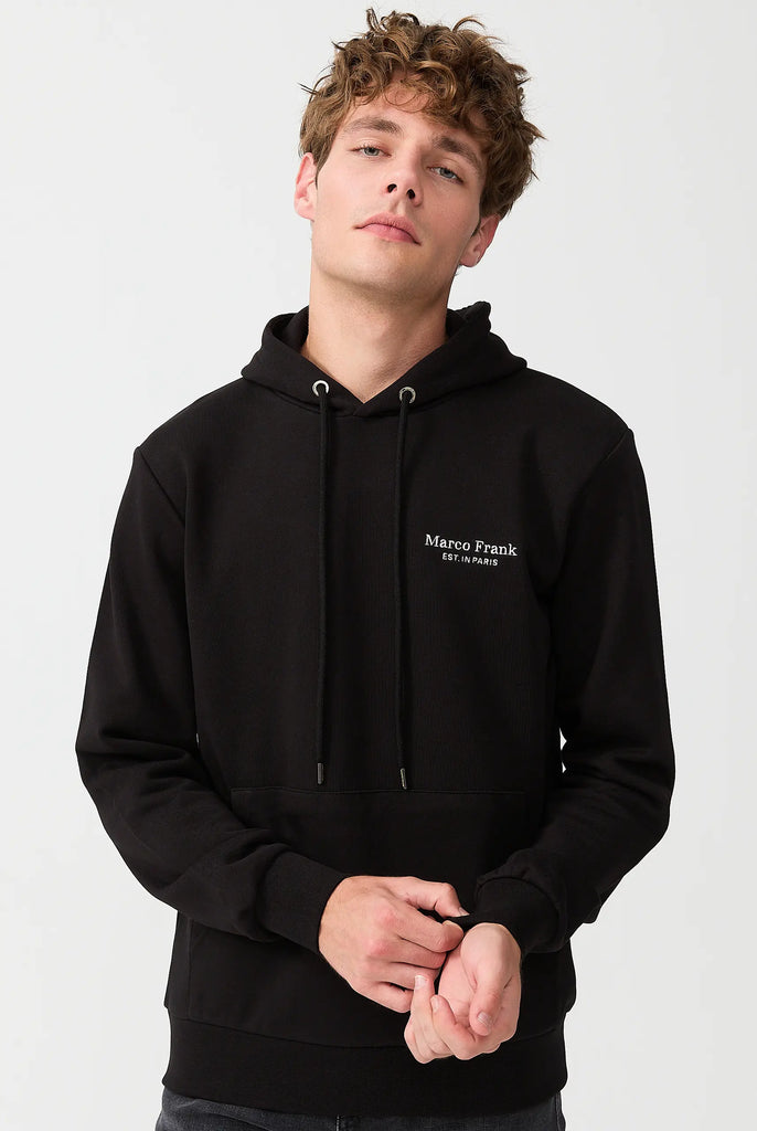 Savoy: Sweat Capuche Avec Logo Brodé - Marco Frank